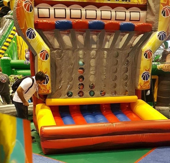 Inflatable Connect 4 basketball game rental